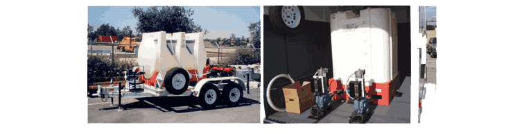 portable chlorination systems on mobile storage